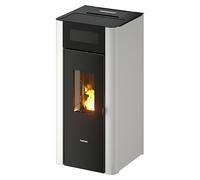 FreePoint Estufa de pellets Amaranto 9 (9 kW, Volumen de calefacción: 70 m³ - 238 m³, Blanco)