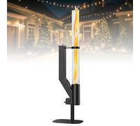 Estufa De Pellets De 72 Pulgadas, Hoguera De Pellets De Madera Con Bajo Nivel De Humo Para Patio, Torre De Llama De Tubo De Vidrio Para Exteriores Para Fogatas, Jardín, Camping, Patio Trasero