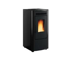 Estufa de pellets Extraflame Ketty 5.0 Negra 6,5 kW ventilada - Rendimiento hasta el 92% Puerta y brasero de hierro fundido - Clase energética alta