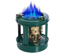 Estufa de Queroseno - Pequeña Parrilla Calentadora De Camping - con Quemador de Estufa Antiviento de 8 Mechas de Algodón para Calentar Agua, Senderismo, Acampada, Cocina, Picnic y Barbacoa