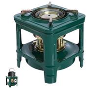 Estufa de queroseno portátil de 8 mechas, estufa de camping multicombustible para cocinar y calentar al aire libre, horno quemador para senderismo, supervivencia, mochileros y emergencias