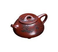 Estufa de Tetera Tetera Creativa De Arcilla Morada Con Flor Ciruelo Tallada A Mano, Infusor Té Escritorio For El Hogar