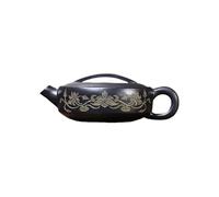 Estufa de Tetera Tetera Pequeña De Arcilla Negra For El Hogar, Mesa Té, Individual