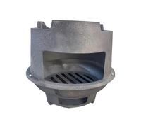 Estufa de tienda caliente de hierro fundido, estufas de leña pequeñas para cabañas, horno de hierro fundido, puente con mango, estufas de camping portátiles, entrada de leña pequeña y ancha,