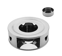 Estufa de velas de té - calentador de de acero inoxidable con soporte para velas | Esenciales al aire libre para la cocina en casa, pesca, camping, montañismo, picnic