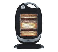Estufa elect.candente 1200w negro/plata 3potencias oscilante 3elemento
