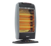 Estufa eléctrica AV7574 de cuarzo oscilante de 3 tubos, 1200w. Calefactor 3 niv