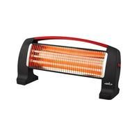 Estufa electrica cuarzo edipo 1200w negro/rojo 3potencias antivuelco 2
