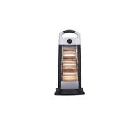 Estufa Eléctrica de Cuarzo Bilake 1200W Negro/Plata Calentamiento Rápido