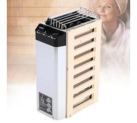 Estufa eléctrica de sauna de 3,6 kW, 220 V, control de temperatura interna, madera compuesta de acero inoxidable, alta eficiencia, estufa de vapor para casa, hotel, oficina, spa