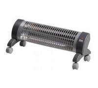 Estufa eléctrica FM 2302-R 1200 W 2 niveles de potencia barras de cuarzo ruedas anti-vuelco