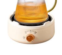Estufa eléctrica - Mini placa de calentamiento portátil, precisa a temperatura | Acciones de un mostrador de intimidación, placa de calentamiento confiable para viajes, fuera, apartamento y p