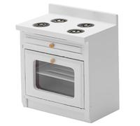 Estufa en Miniatura Escala 1/12 casa muñecas Madera Cocina pequeño gabinete simulación Estufa Juguete casa muñecas Cocina Accesorios en Miniatura para decoración del hogar.