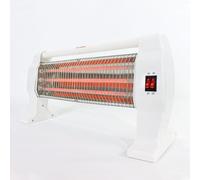 Estufa Infrarrojos 1200W Bajo Consumo | Calefactor de Cuarzo de 3 Barras | Estufa Eléctrica Rápida para Baño y Hogar | Máxima Eficiencia