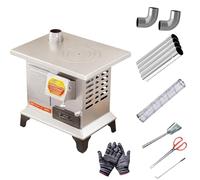 Estufa Leña Interior de Acero Al Manganeso para Interiores, Cocina de Leña, Combustión Secundaria, Horno de Gran Capacidad, Para Tiendas de Campaña, Interiores, Villas, Calefacción, Cocina Diaria