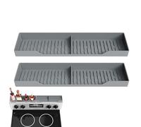 Estufa magnética para condimentos, juego de 2 organizadores magnéticos de silicona para condimentos, organización de almacenamiento de cocina para espacio de cocina de apartamentos, 38 x 9 x 3,4 cm