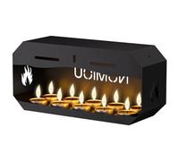 Estufa para 10 portavelas de té, metal, alta seguridad, diseño único y agradable calor, calentador para velas, horno de mesa, chimenea para velas