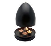 Estufa para Portavelas De Té Radiador de Doble Pared for Invierno, Chimenea cálida, calefacción sin Electricidad, luz té, Horno, Calentador Velas, Estufa Calentamiento Cera