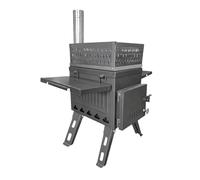 Estufa para sauna Estufa de leña plegable for acampar, carbón, leña, pesca al aire libre, estufa de sauna portátil multifunción, estufas de calefacción for tiendas de campaña(Black)