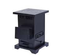 Estufa Pellets, Estufa LeñA Interior con 3 Entradas De Aire Y Horno De Hierro Fundido, CombustióN Completa, Sin Humo For Cocinar Y Hervir Agua