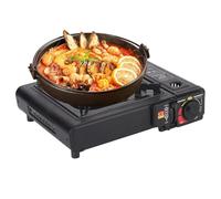Estufa Pequeña de Camping | Hornillo Portátil Pequeño Para Acampada,Quemador Único Plegable con Encendido Piezo para Exteriores Eventos BBQ Playa Picnic