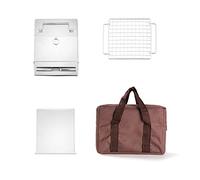 Estufa plegable para camping, senderismo, mochilero, estufa de leña, parrilla de barbacoa con bolsa de transporte para senderismo, camping, cocina