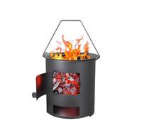 Estufa portátil, estufa de leña portátil para cocinar al aire libre, hervir y asar.