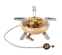Estufa Portátil para Camping - Cocina Plegable Para Senderismo 16000W,5 Quemadores Equipo De Cocina Para Aire Libre Senderismo Acampada Barbacoa