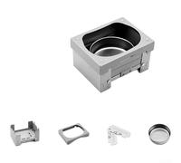 Estufa portátil plegable de combustible sólido, 12,5 x 15 x 2 cm, para camping, picnic, cocina al aire libre, hervir rápidamente en menos de 10 minutos, hierro galvanizado ligero de 150 g (H)