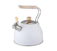 Estufa superior estufa hervidor de té té té de té silbido silbato de acero inoxidable de acero inoxidable tetera con mango ergonómico resistente al hervidor de hervidor de hervidero (a)