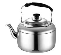 Estufa superior estufa top kettle stovetop té té té de acero inoxidable silbido tetera para acampar té de inducción té para estufa de gas siltle kettle teakettle (6l)