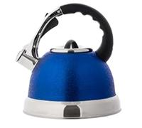 Estufa Top té té té de acero inoxidable STOVETOP Whistling Kettle Agranding Supout Hot Teakettle Tetetle Tapot Anti-Scalding Nylon Tapot 3.5L Tetera para Gas Wal (Color: Rosso) (Blue One Wize) YYuan