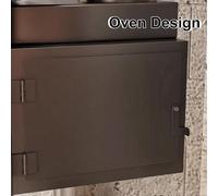 Estufas de Leña con Horno Ventilación Ajustable Horno de Leña para Jardin Vaporización Sin Humo Fabricación en Acero Al Manganeso Ideal para Acampar(A)