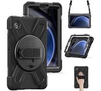 eSTUFF Austin Defender Case Samsung Galaxy Tab A9+ with Hand, W128609215 (Galaxy Tab A9+ with Hand Strap and Shoulder Strap. Negro)