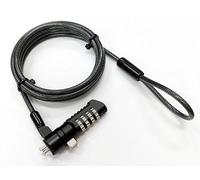 eSTUFF Candado de seguridad con combinación de 4 ruedas para Nano Slot, K60603WW, WIRELOCK, alambre, bloqueo, NAN (combinación para ranura nano de 4,5 mm x 180 cm, resistente a los cortes, 7 x 7