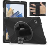Funda de protección - SAMSUNG - Galaxy Tab A8 10.5 (2021) - Negro - Diseño robusto - Correas incluidas
