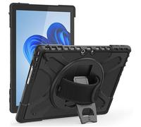 eSTUFF Funda DEFENDER ATLANTA para Microsoft Surface Pro 11/10/9 - Negra, Protectora con Soporte 360 y Corremano, Compatible con Teclado Original