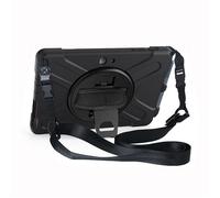 eSTUFF Funda Defender para Microsoft Surface Go 4/Go 3/Go 2/Go AUSTIN - Negro, sin protector de pantalla, soporte giratorio 360° y correa
