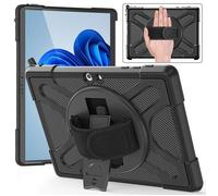 eSTUFF Funda Defender para Microsoft Surface Go 4/Go 3/Go 2/Go - Negra, Cubierta Protectora a Prueba de Impactos MIL-STD-810H con Soporte 360 Grados