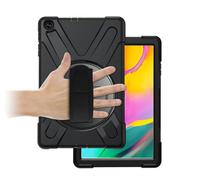 eSTUFF Funda Galaxy Tab A 10.1 2019 AUSTIN, 360 grados, Militar, Negra, 3 capas