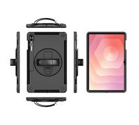eSTUFF Funda para Galaxy Tab S11 Ultra Ohio Defender con correa de mano, W129249305 (funda Defender con correa de mano y correa para el hombro, color negro)