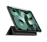 eSTUFF Funda para iPad 10.2 Boston con espejo desmontable, color negro, W127084038 (estuche con espejo. Parte delantera negra/parte trasera transparente. Protección de esquinas)