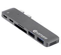 eSTUFF Hub USB C Slot-in Pro Grey Allure Series, es84122 de Grey (Allure Series for MacBook Pro (2016) Series)