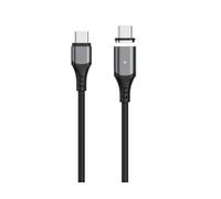 eSTUFF Infinite (GRS) - Cable magnético USB-C - C 2.0 PD100W 480 Mbps, W128794180 (- Cable C 2.0 PD100W 480 Mbps 2,0 m, negro, 2 puntas USB-C incluidas)