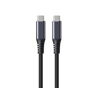 eSTUFF Infinite (GRS) - Cable USB-C de 1,2 m, USB4 Gen3x2, 240 W, W128821203 (1,2 m, USB4 Gen3x2, 240 W, 40 Gbps, 8K/60 Hz, color negro, plástico reciclado, súper suave)