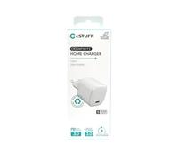 eSTUFF Infinite USB-C Charger EU PD 20W. 1 x USB-C. White, W127225410 (20W. 1 x USB-C. White. Recycled Plastic)