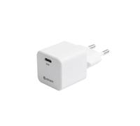 eSTUFF Infinite USB-C Charger EU PD 30W GAN. 1 x USB-C. Blanco, W128352864 (30 W GAN, 1 x USB-C, White, Plastic Reciclado)