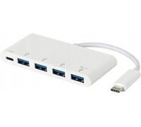 eSTUFF USB-C Charging hub USB 3.0 (3.1 Gen 1) Type-C Blanco - Concentrador (USB 3.0 (3.1 Gen 1) Type-C, USB 3.0 (3.1 Gen 1) Type-A,USB 3.0 (3.1 Gen 1) Type-C, Blanco, ABS sintéticos, China)