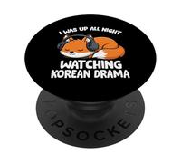 Estuve Despierto Toda la Noche Viendo Drama Coreano Divertido Amante del K-Drama PopSockets PopGrip Adhesivo