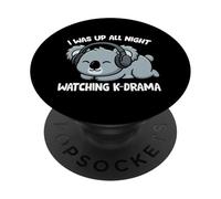 Estuve Despierto Toda la Noche Viendo Drama Coreano Divertido Amante del K-Drama PopSockets PopGrip Adhesivo
